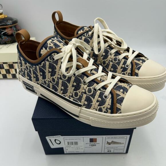 Men's Dior B 23 league low top sneaker size 45 made in Italy - Picture 1 of 6